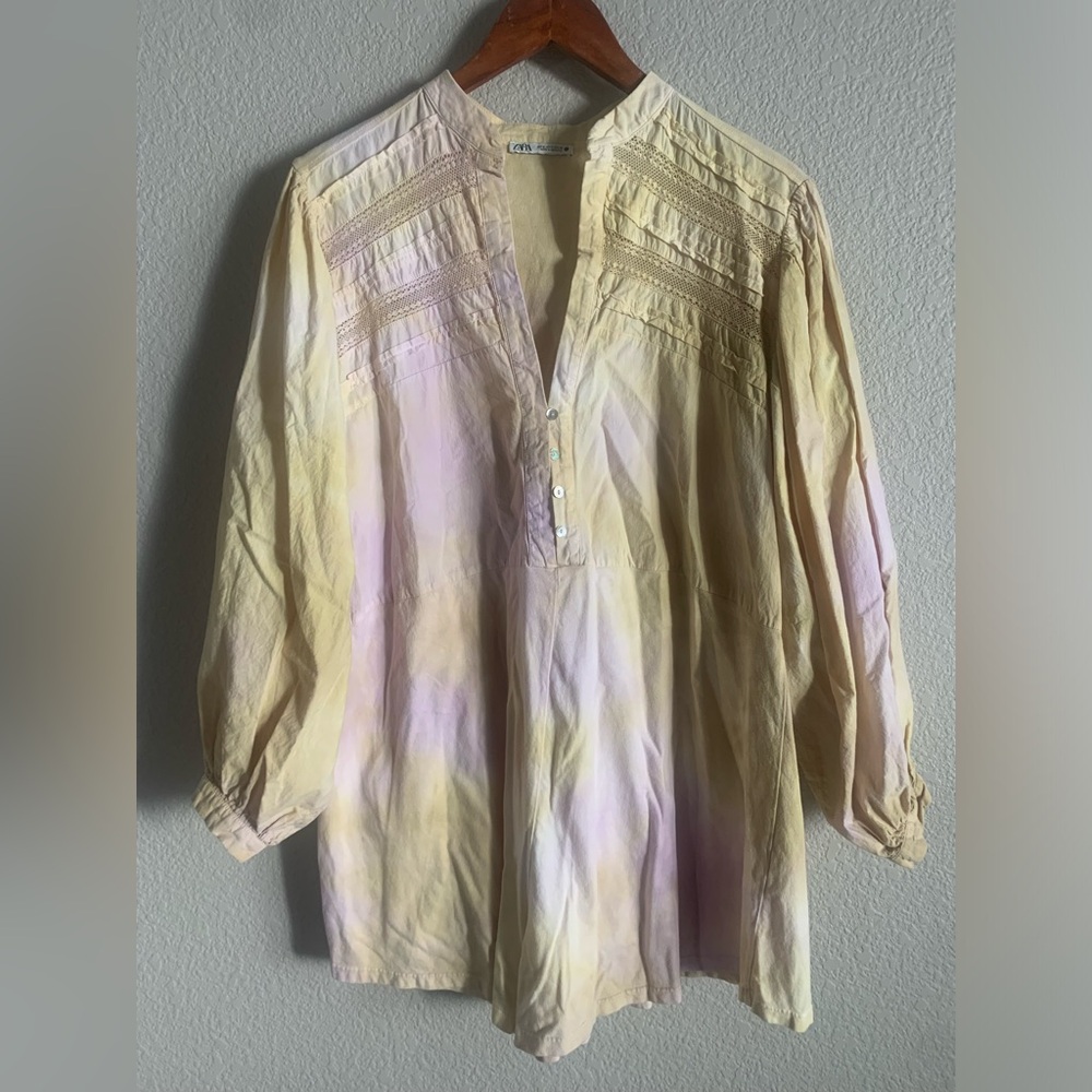 Zara Embroidered Combination Jumpsuit Playsuit